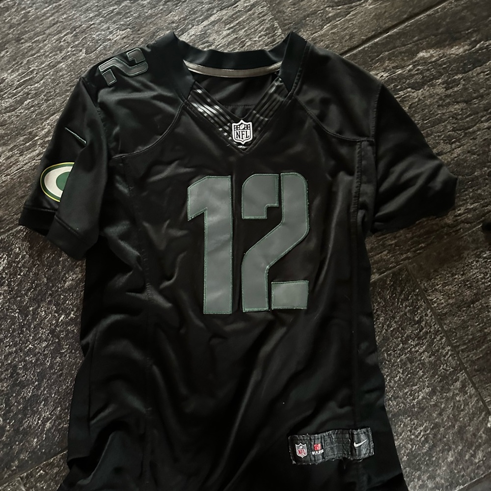 Black Green Bay packer NFL Jersey Aaron Rodger’s